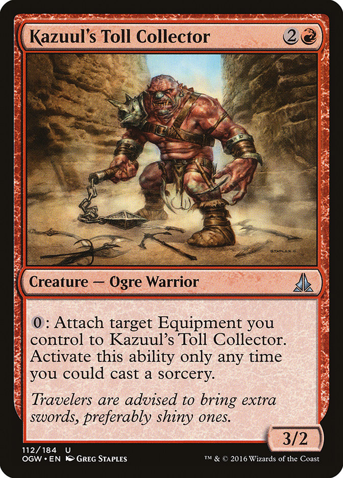 Kazuul's Toll Collector OGW-112 Oath of the Gatewatch Magic card