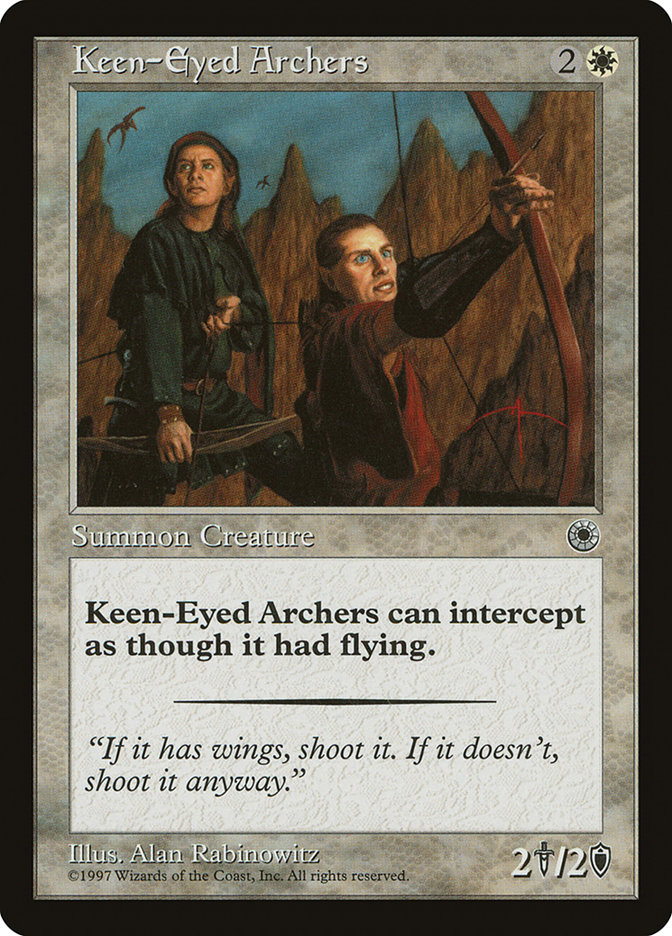Keen-Eyed Archers POR-19 Portal Magic card