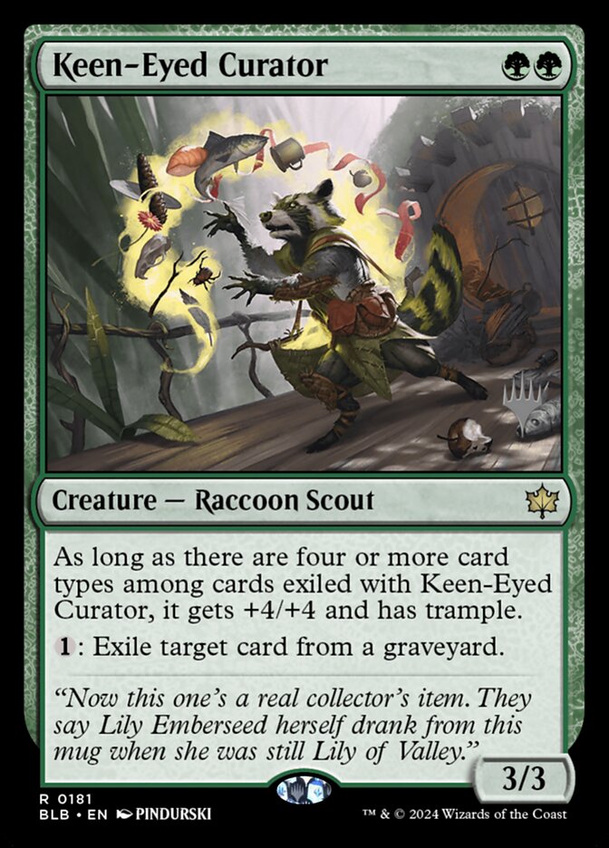 Keen-Eyed Curator PBLB-181P Bloomburrow Promos Magic card