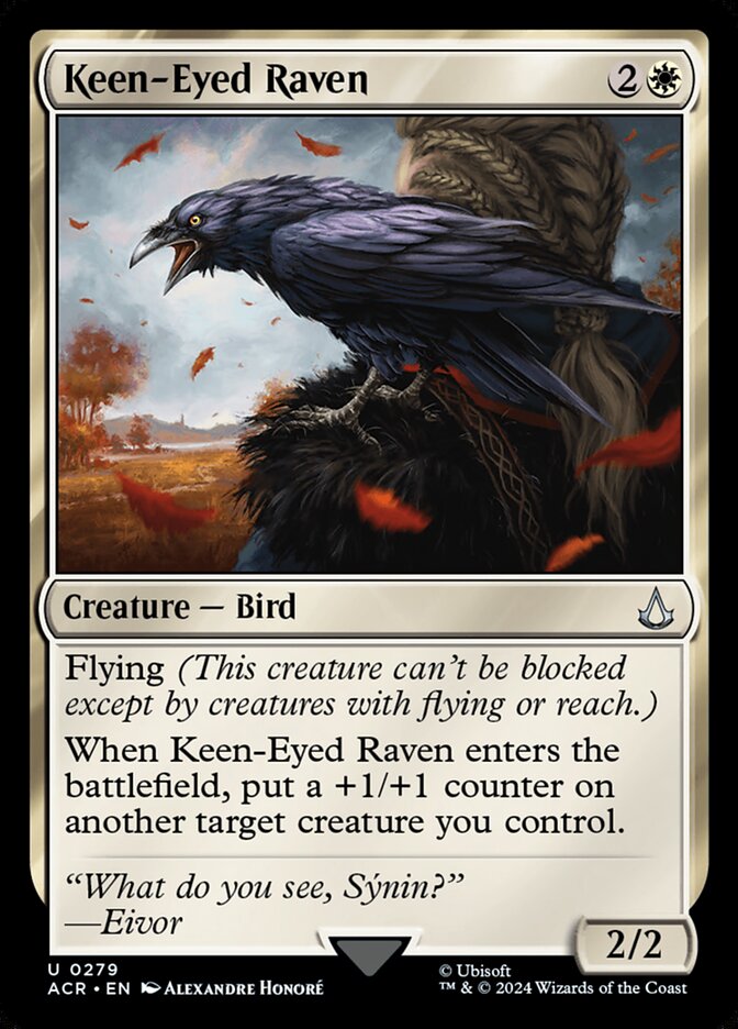 Keen-Eyed Raven ACR-279 Assassin's Creed Magic card