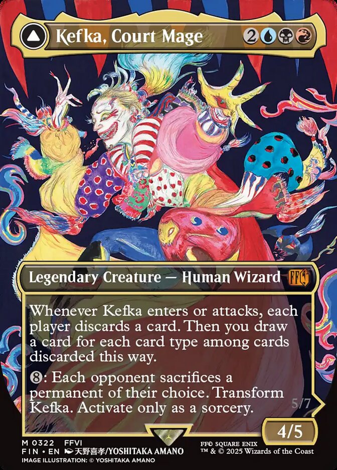 Kefka, Court Mage // Kefka, Ruler of Ruin FIN-322 Final Fantasy Magic card