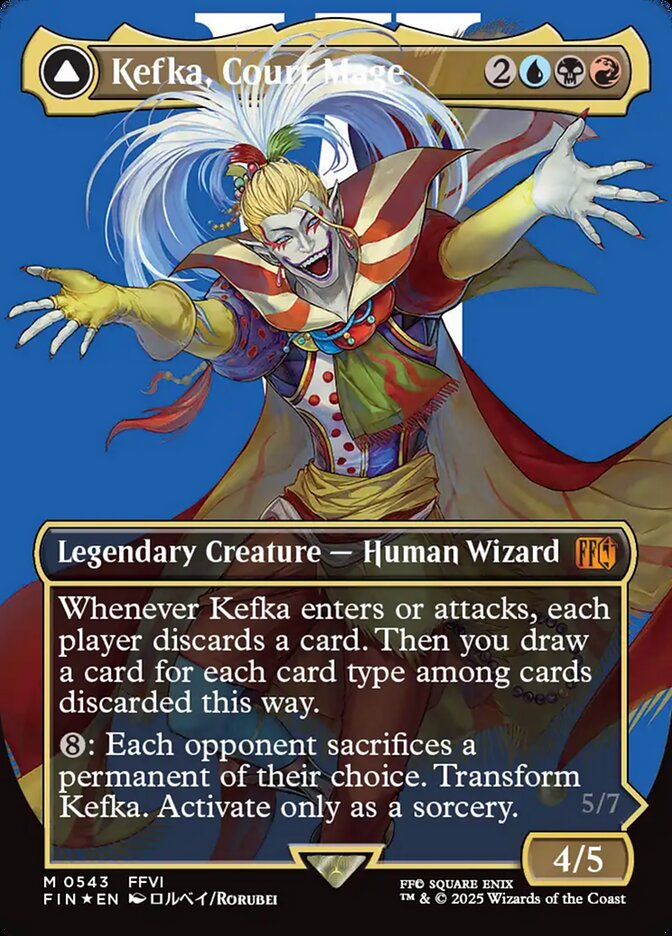 Kefka, Court Mage // Kefka, Ruler of Ruin FIN-543 Final Fantasy Magic card