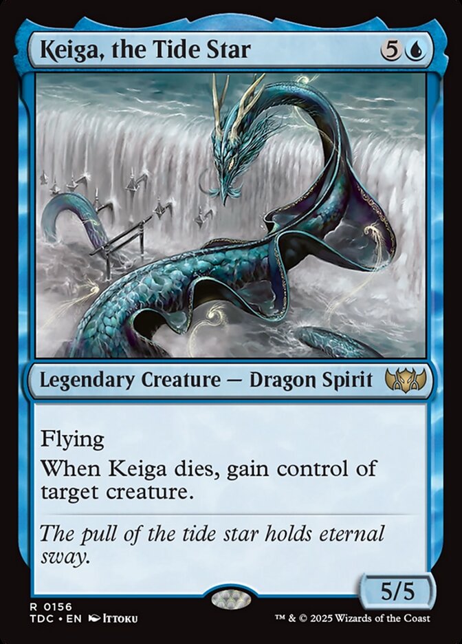 Keiga, the Tide Star TDC-156 Tarkir: Dragonstorm Commander Magic card
