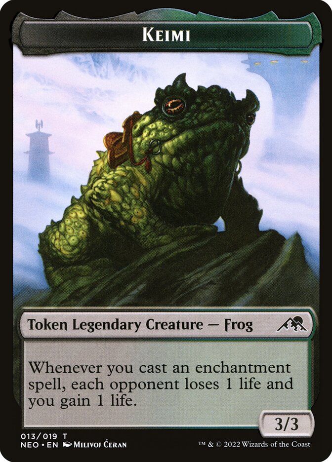 Keimi TNEO-13 Kamigawa: Neon Dynasty Tokens Magic card