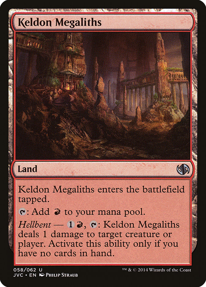 Keldon Megaliths JVC-58 Duel Decks Anthology: Jace vs. Chandra Magic card
