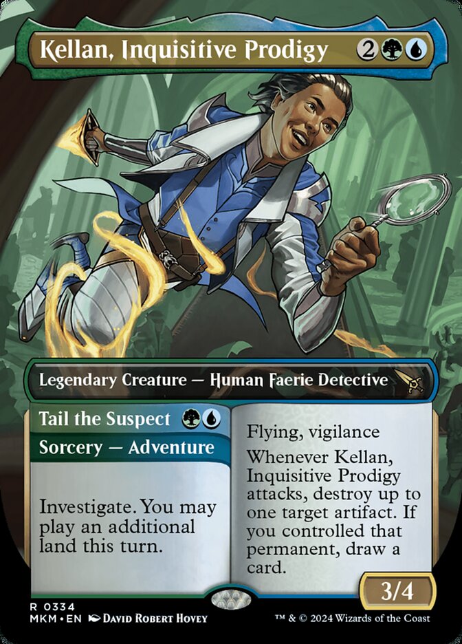 Kellan, Inquisitive Prodigy // Tail the Suspect MKM-334 Murders at Karlov Manor Magic card