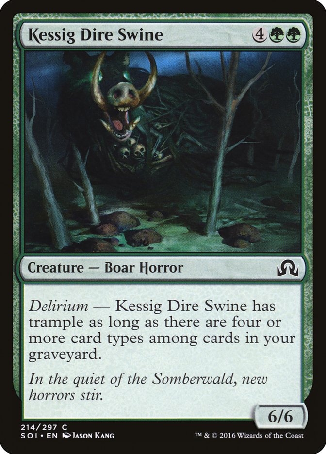 Kessig Dire Swine SOI-214 Shadows over Innistrad Magic card