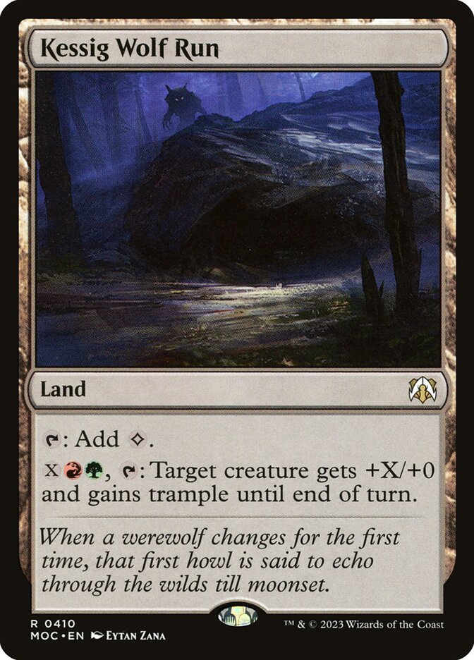 Kessig Wolf Run MOC-410 March of the Machine Commander Magic card