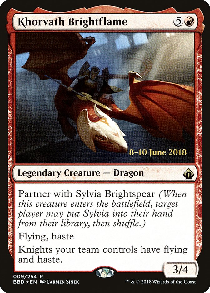 Khorvath Brightflame PBBD-9S Battlebond Promos Magic card
