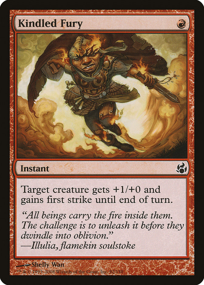 Kindled Fury MOR-92 Morningtide Magic card