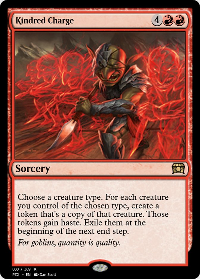 Kindred Charge PZ2-65721 Treasure Chest Magic card