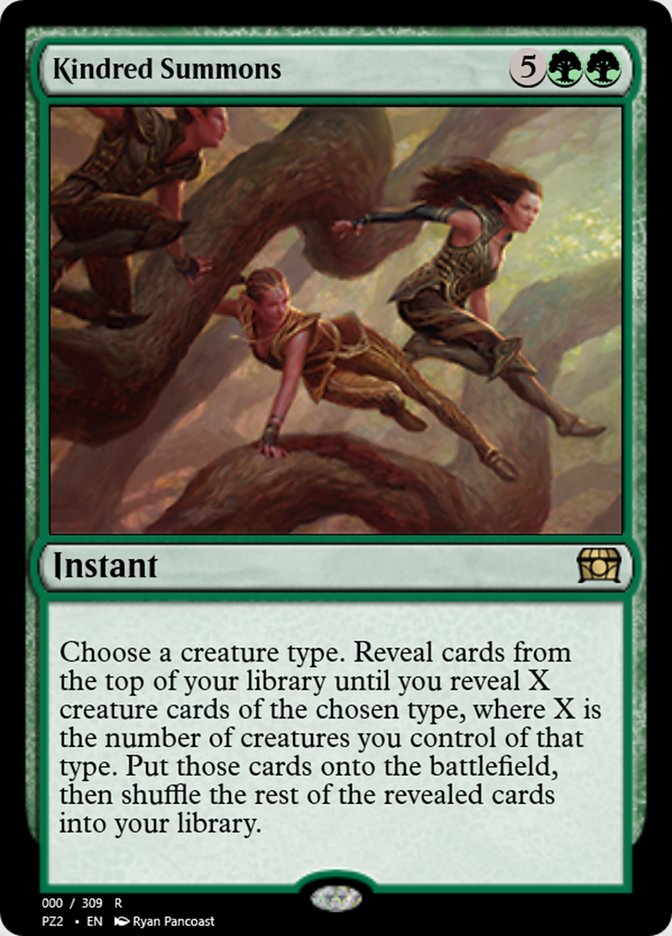 Kindred Summons PZ2-65719 Treasure Chest Magic card