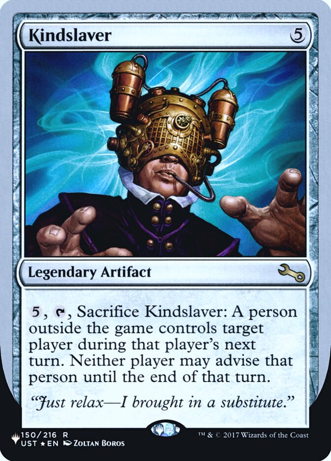Kindslaver ULST-58 The List (Unfinity Foil Edition) Magic card
