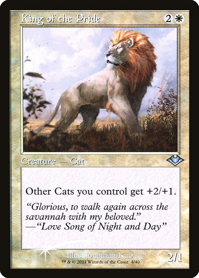 King of the Pride H1R-4 Modern Horizons 1 Timeshifts Magic card