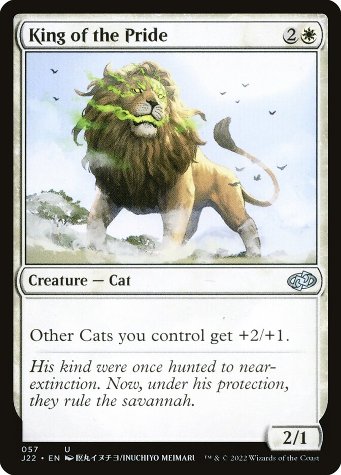 King of the Pride J22-57 Jumpstart 2022 Magic card