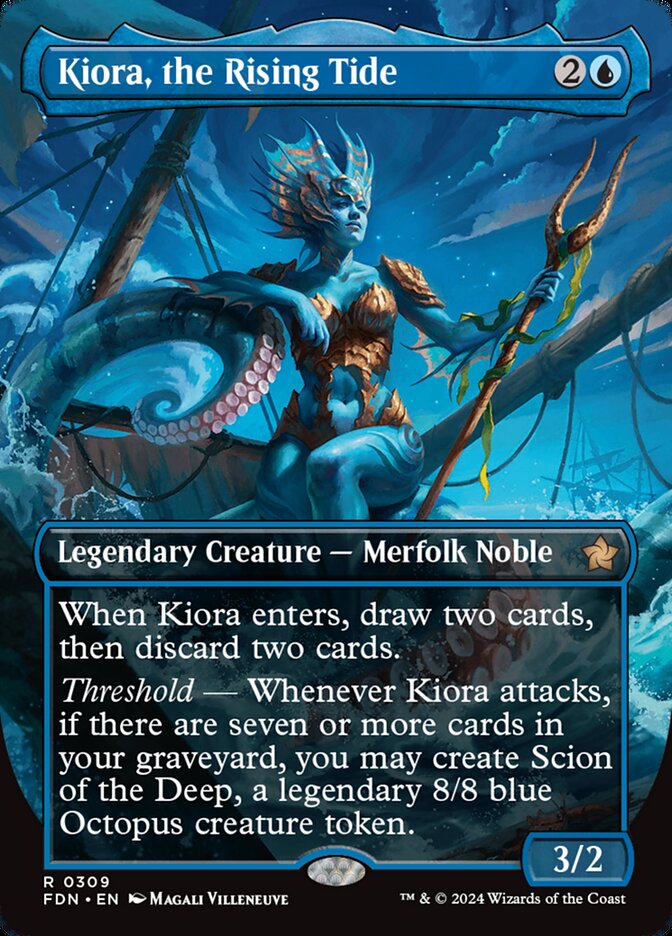 Kiora, the Rising Tide FDN-309 Foundations Magic card