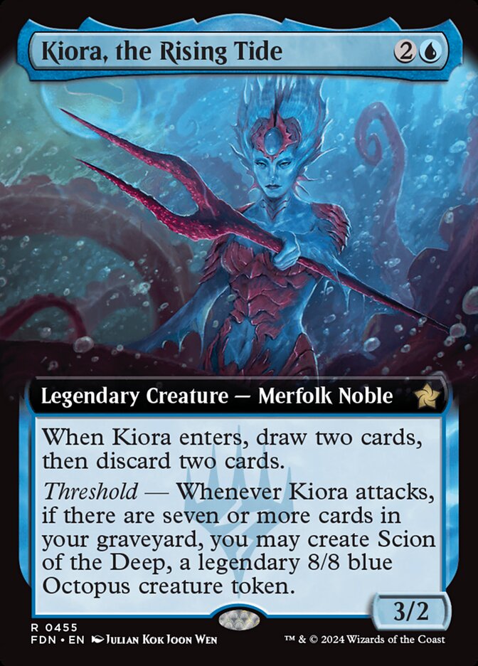 Kiora, the Rising Tide FDN-455 Foundations Magic card
