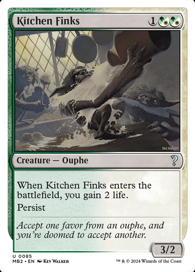 Kitchen Finks MB2-85 Mystery Booster 2 Magic card