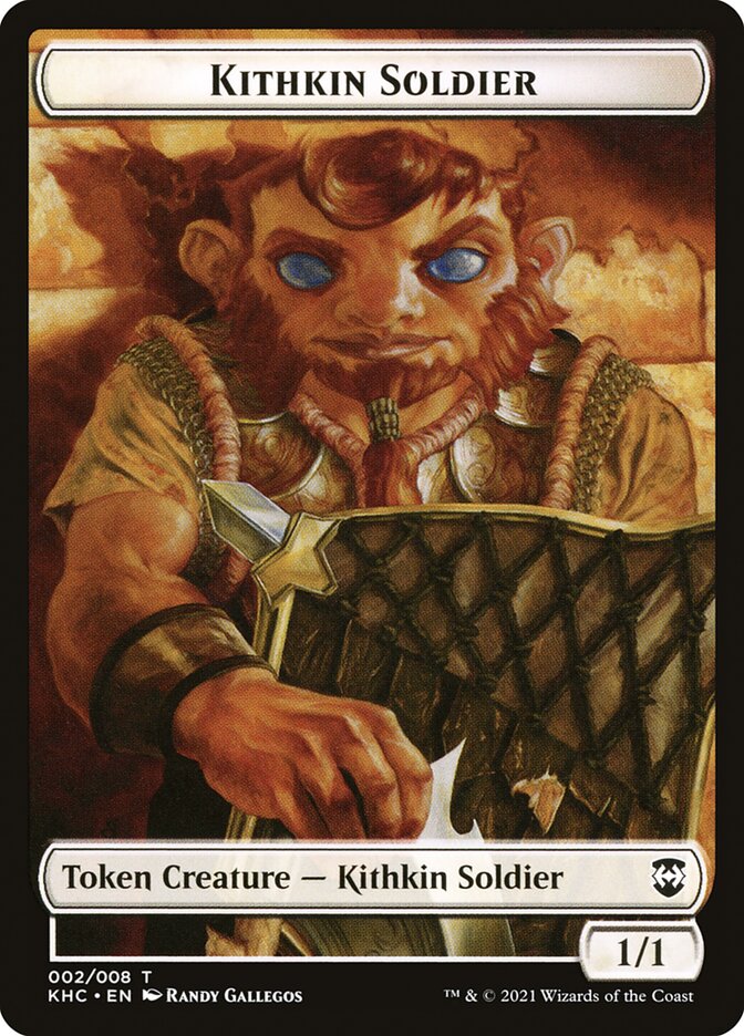 Kithkin Soldier TKHC-2 Kaldheim Commander Tokens Magic card