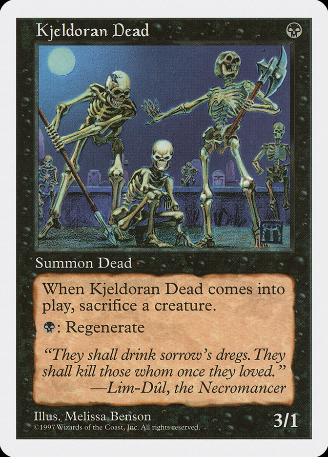Kjeldoran Dead 5ED-170 Fifth Edition Magic card