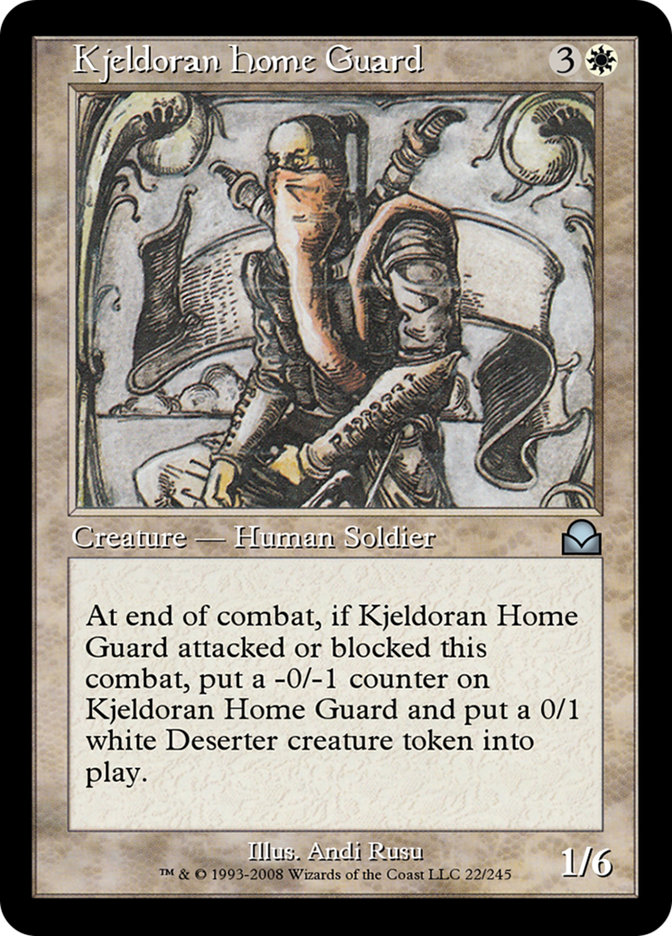 Kjeldoran Home Guard ME2-22 Masters Edition II Magic card