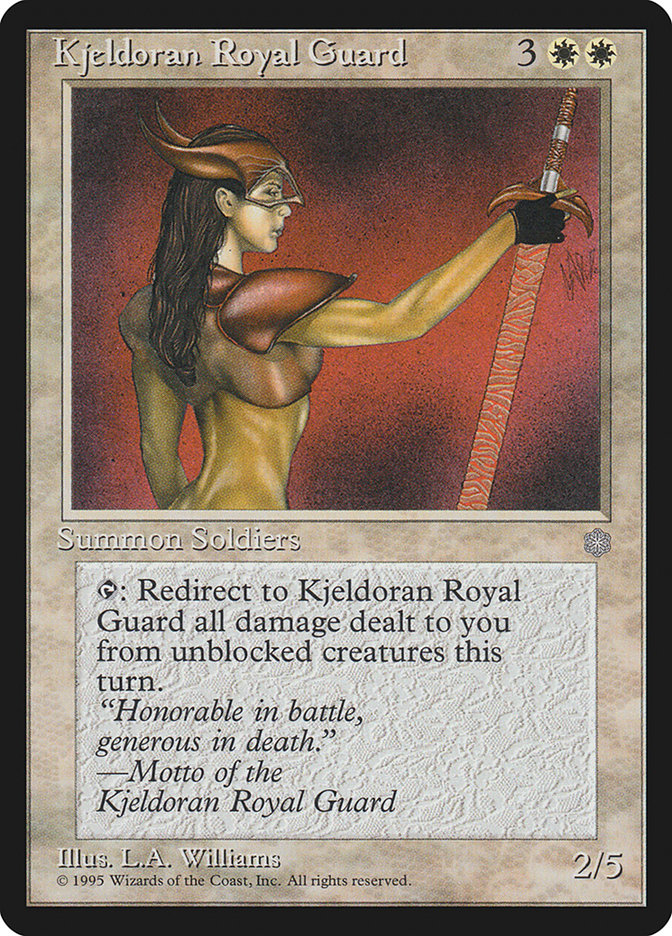 Kjeldoran Royal Guard ICE-38 Ice Age Magic card