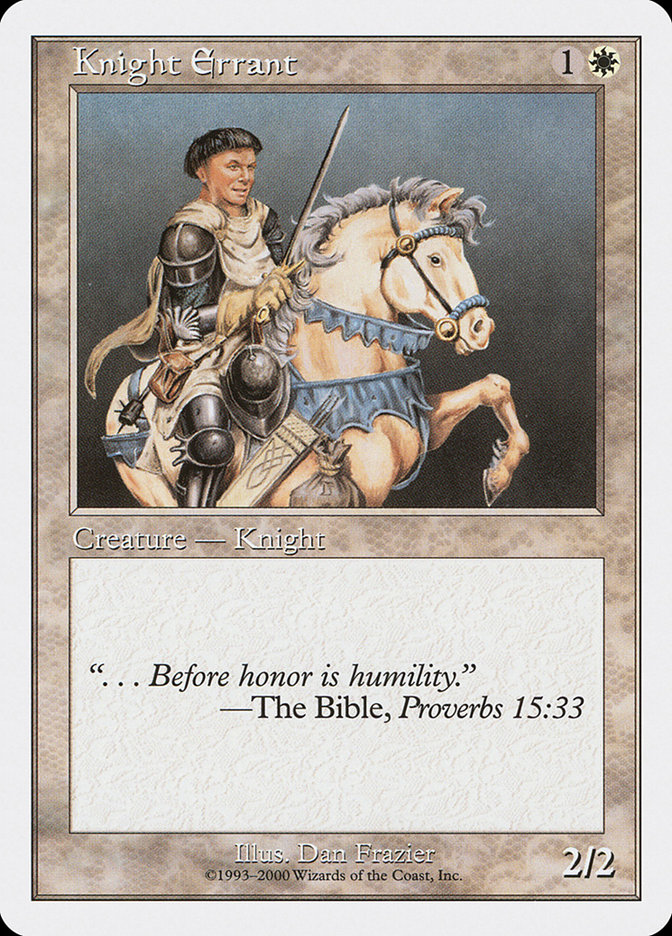 Knight Errant S00-7 Starter 2000 Magic card