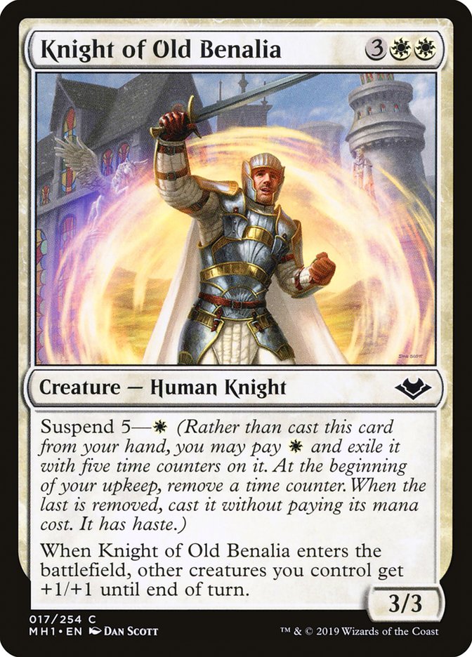 Knight of Old Benalia MH1-17 Modern Horizons Magic card
