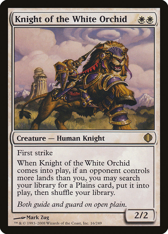 Knight of the White Orchid ALA-16 Shards of Alara Magic card