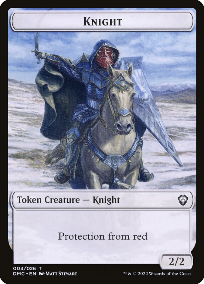 Knight TDMU-3 Dominaria United Tokens Magic card