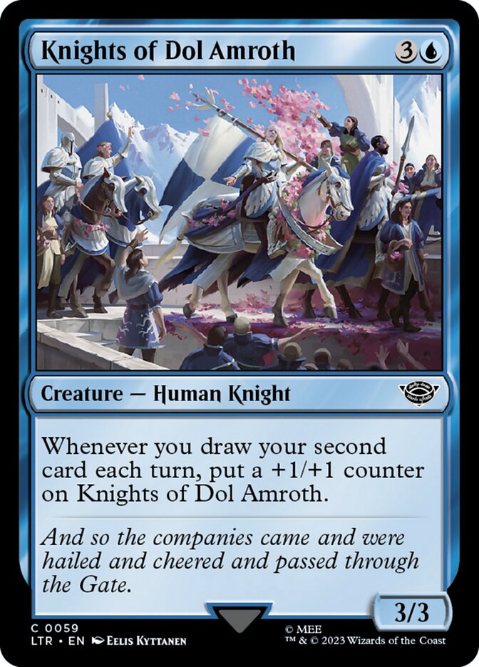 Knights of Dol Amroth LTR-59 The Lord of the Rings: Tales of Middle-earth Magic card