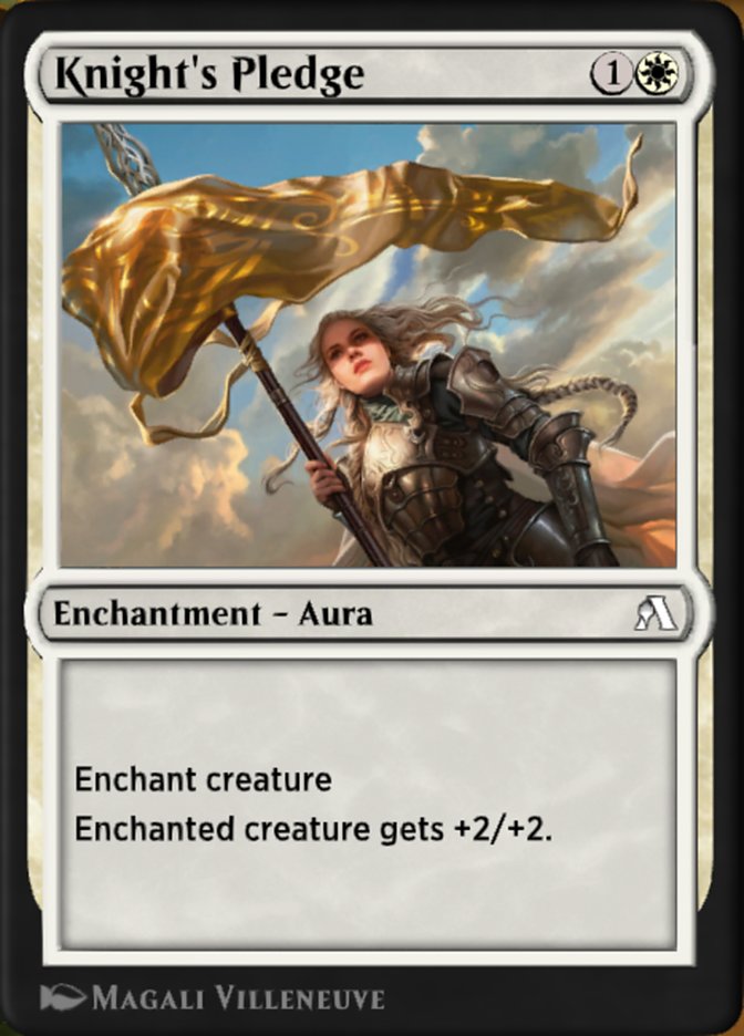 Knight's Pledge OANA-5 Arena New Player Experience Cards Magic card