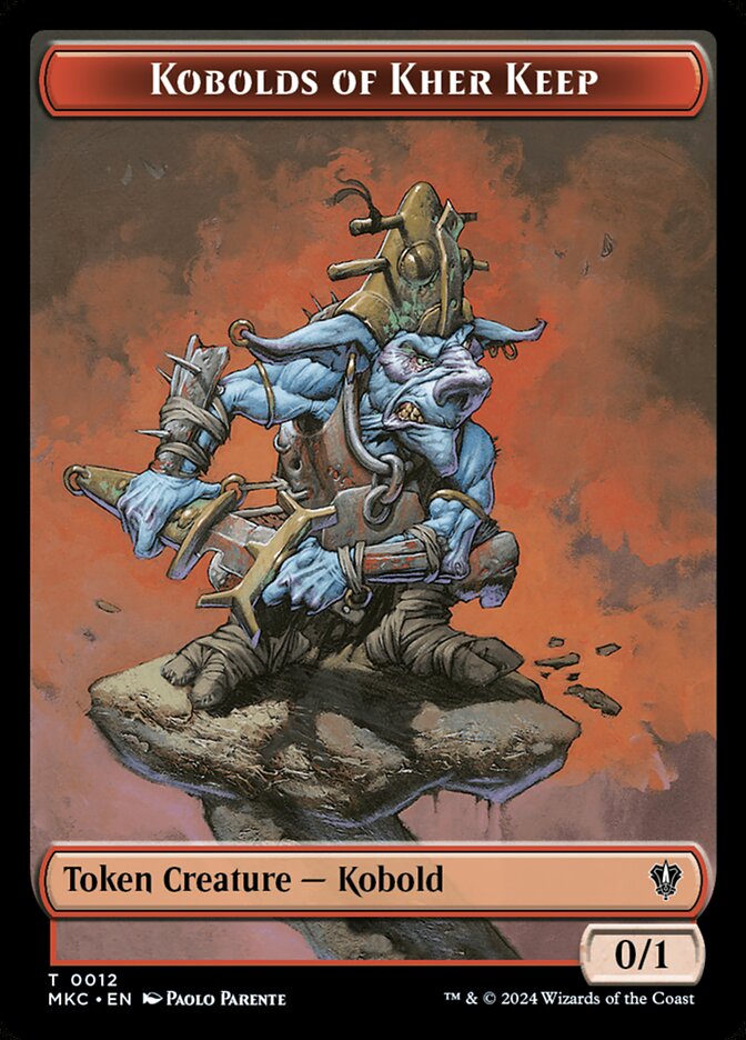 Kobolds of Kher Keep TMKC-12 Murders at Karlov Manor Commander Tokens Magic card