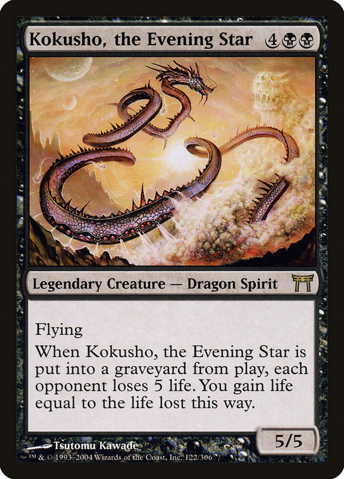 Kokusho, the Evening Star CHK-122 Champions of Kamigawa Magic card