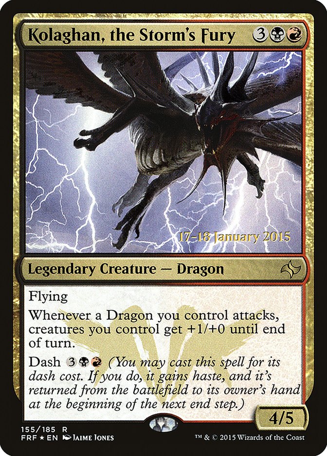 Kolaghan, the Storm's Fury PFRF-155S Fate Reforged Promos Magic card