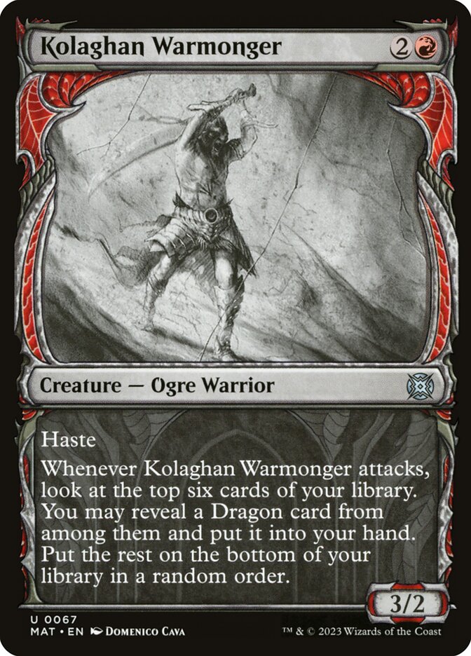 Kolaghan Warmonger MAT-67 March of the Machine: The Aftermath Magic card