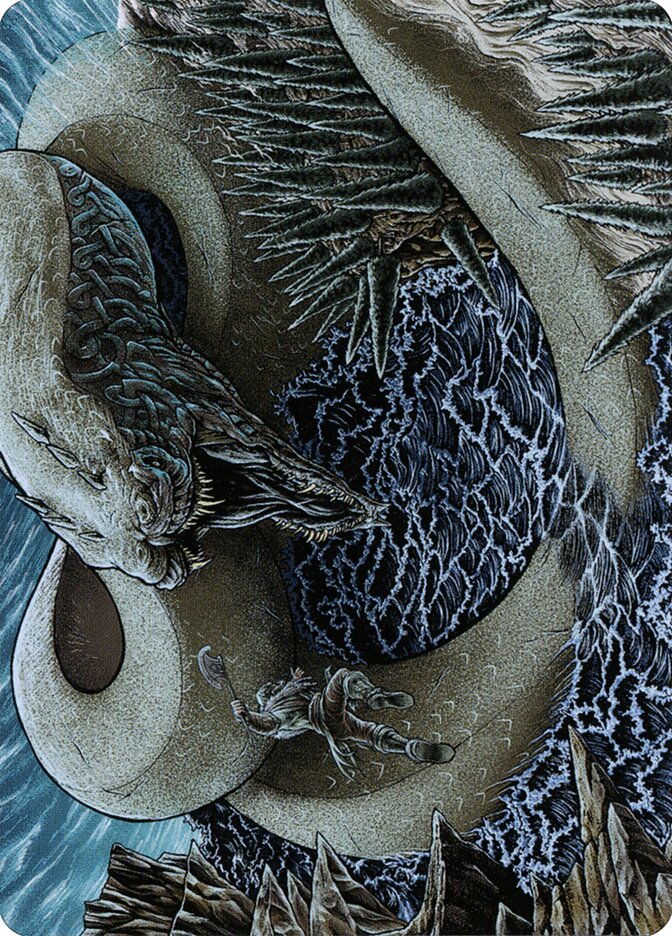 Koma, Cosmos Serpent // Koma, Cosmos Serpent AKHM-80 Kaldheim Art Series Magic card
