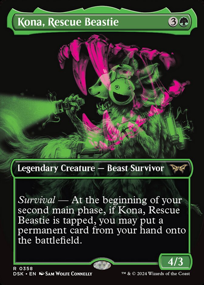 Kona, Rescue Beastie DSK-358 Duskmourn: House of Horror Magic card