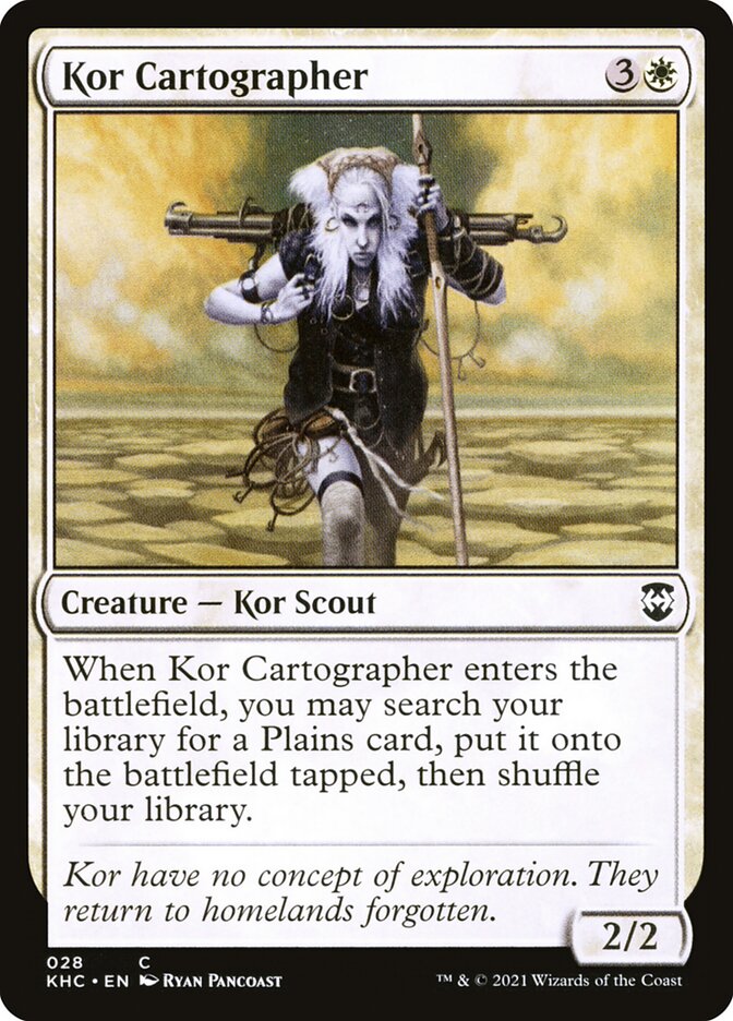 Kor Cartographer KHC-28 Kaldheim Commander Magic card