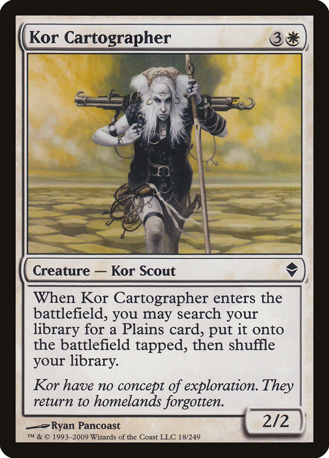 Kor Cartographer ZEN-18 Zendikar Magic card