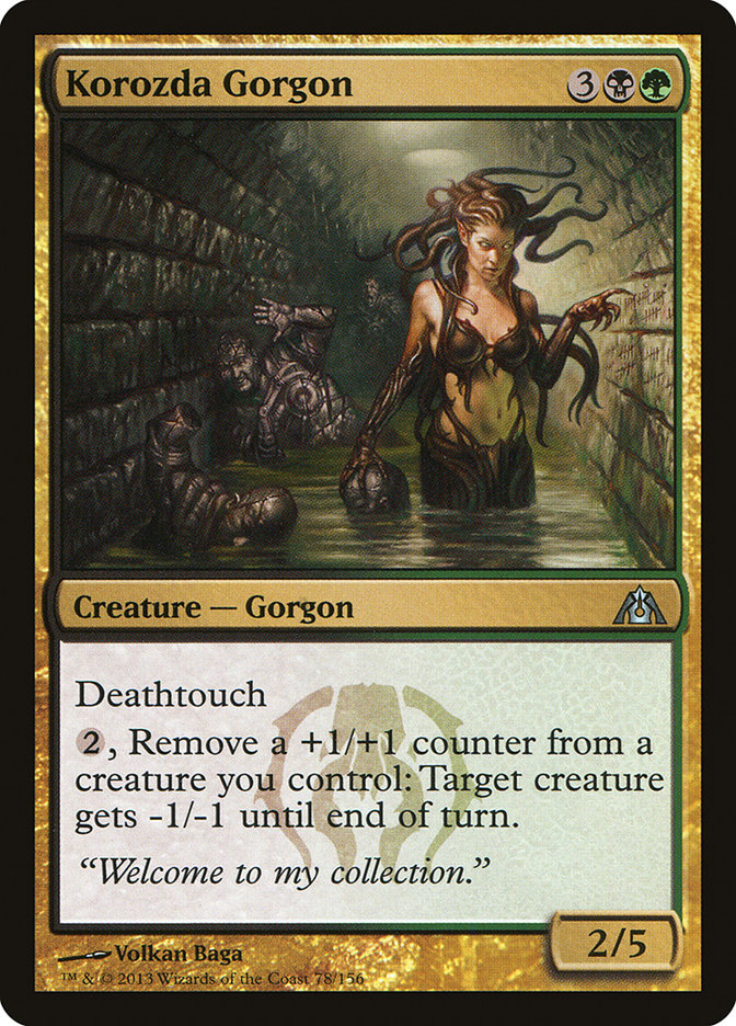 Korozda Gorgon DGM-78 Dragon's Maze Magic card