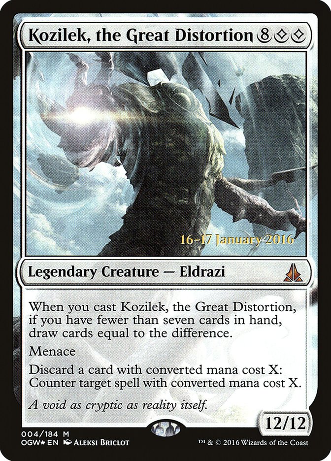 Kozilek, the Great Distortion POGW-4S Oath of the Gatewatch Promos Magic card