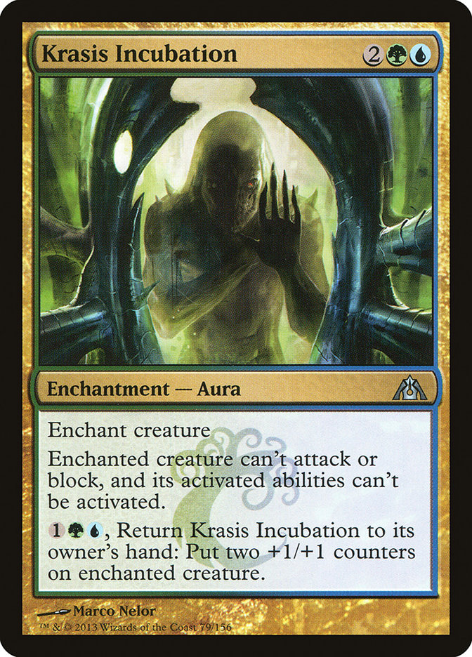 Krasis Incubation DGM-79 Dragon's Maze Magic card