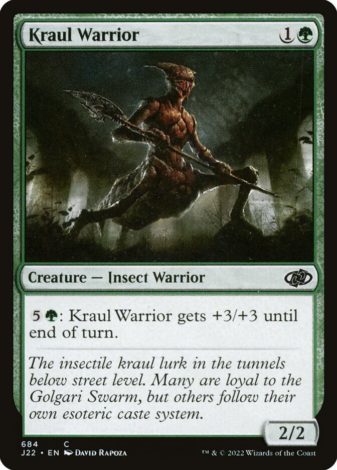 Kraul Warrior J22-684 Jumpstart 2022 Magic card