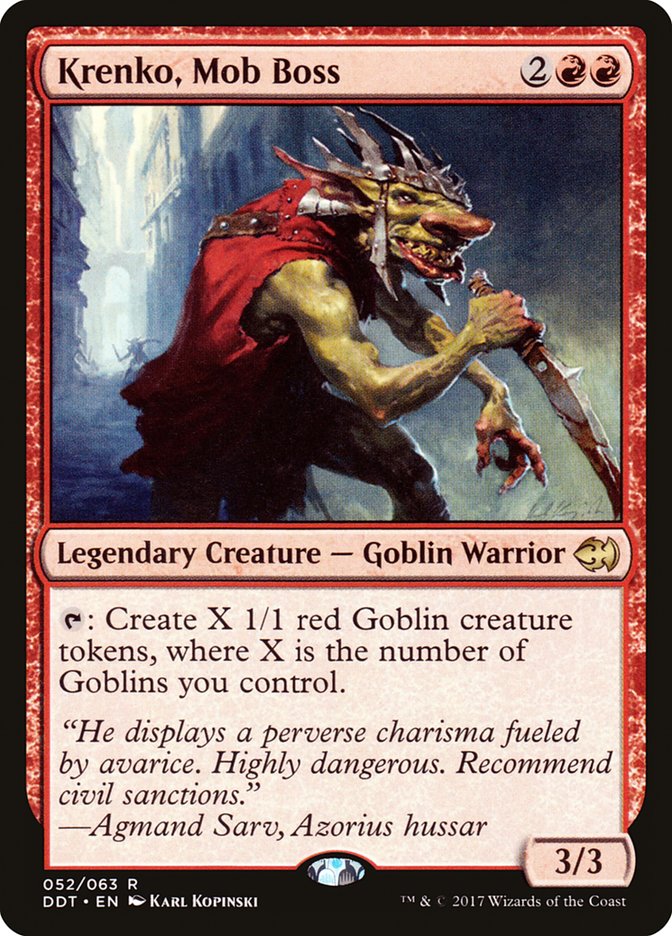 Krenko, Mob Boss DDT-52 Duel Decks: Merfolk vs. Goblins Magic card