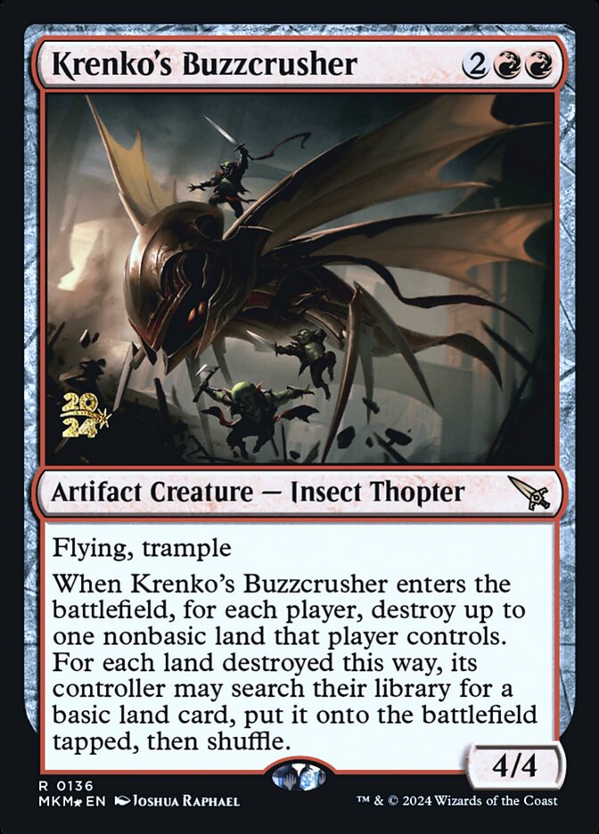 Krenko's Buzzcrusher PMKM-136S Murders at Karlov Manor Promos Magic card