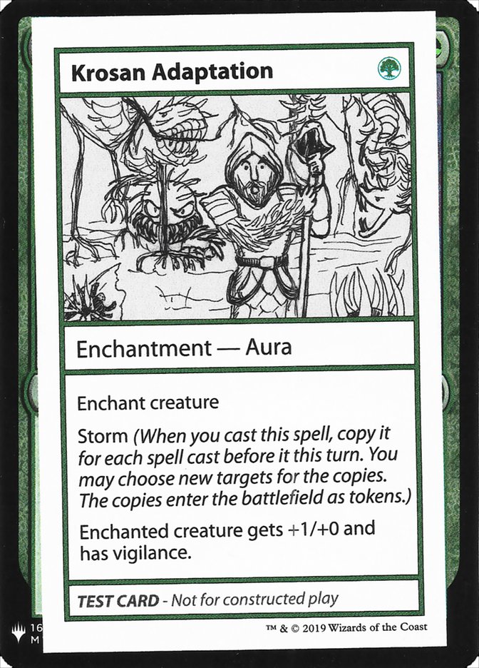 Krosan Adaptation CMB1-80 Mystery Booster Playtest Cards 2019 Magic card