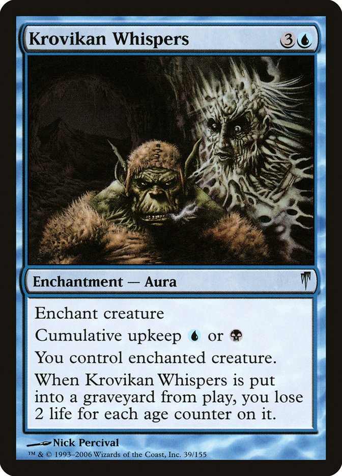Krovikan Whispers CSP-39 Coldsnap Magic card