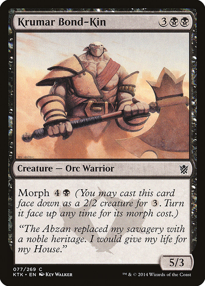 Krumar Bond-Kin KTK-77 Khans of Tarkir Magic card