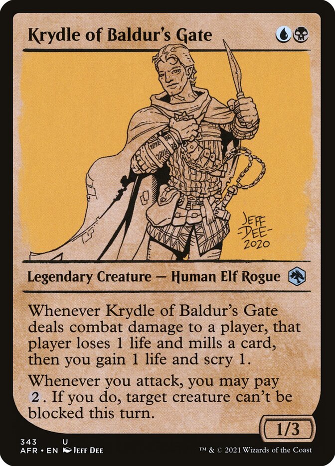Krydle of Baldur's Gate AFR-343 Adventures in the Forgotten Realms Magic card